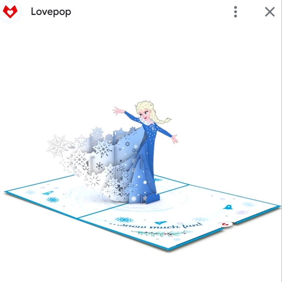 Frozen Elsa 3D Pop-Up Greeting Card - Picture 6 of 12